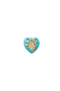 Puffy Heart Charm - Elizabeth Cole Jewelry