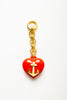 Hearts Away Bag Charm