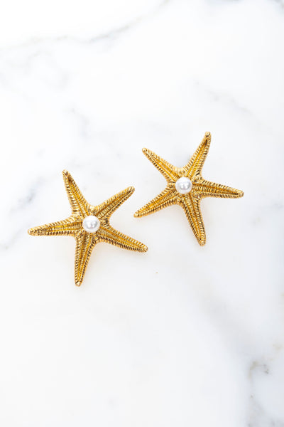 Seastar Earrings – Elizabeth Cole Jewelry