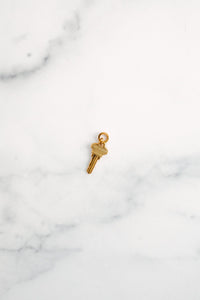 Golden Key Charm - Elizabeth Cole Jewelry