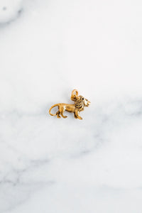 Golden Lion Charms - Elizabeth Cole Jewelry