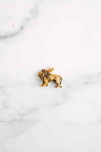 Golden Lion Charms - Elizabeth Cole Jewelry