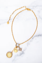 Roxanne Necklace - Elizabeth Cole Jewelry, Gold